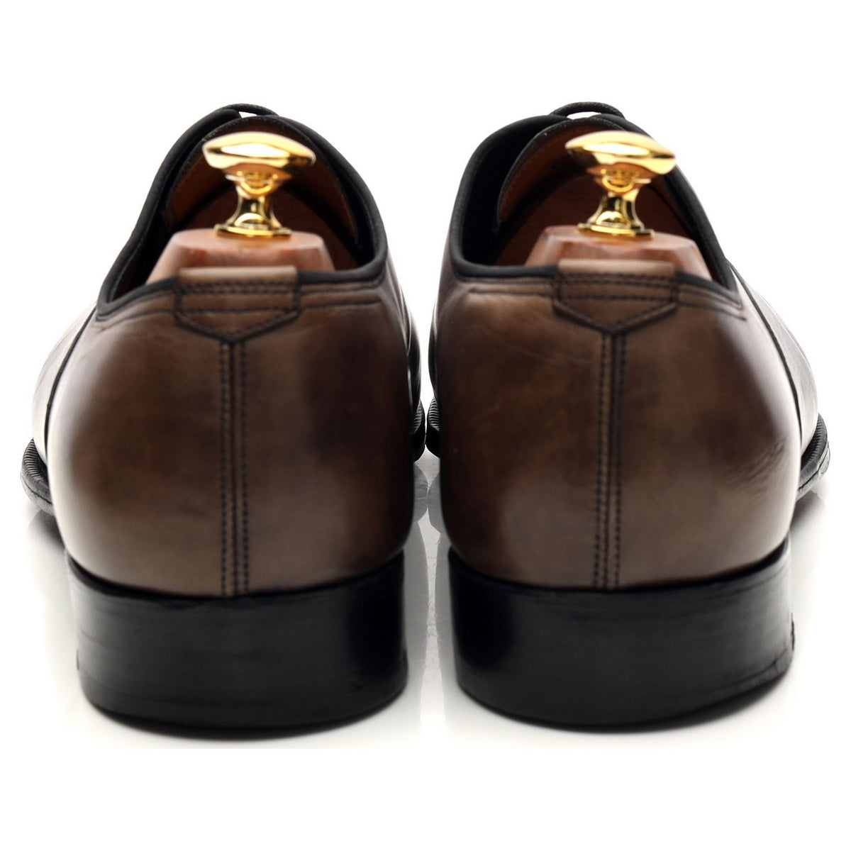 &#39;Garnier II&#39; Grey Museum Leather Oxford UK 10.5 E