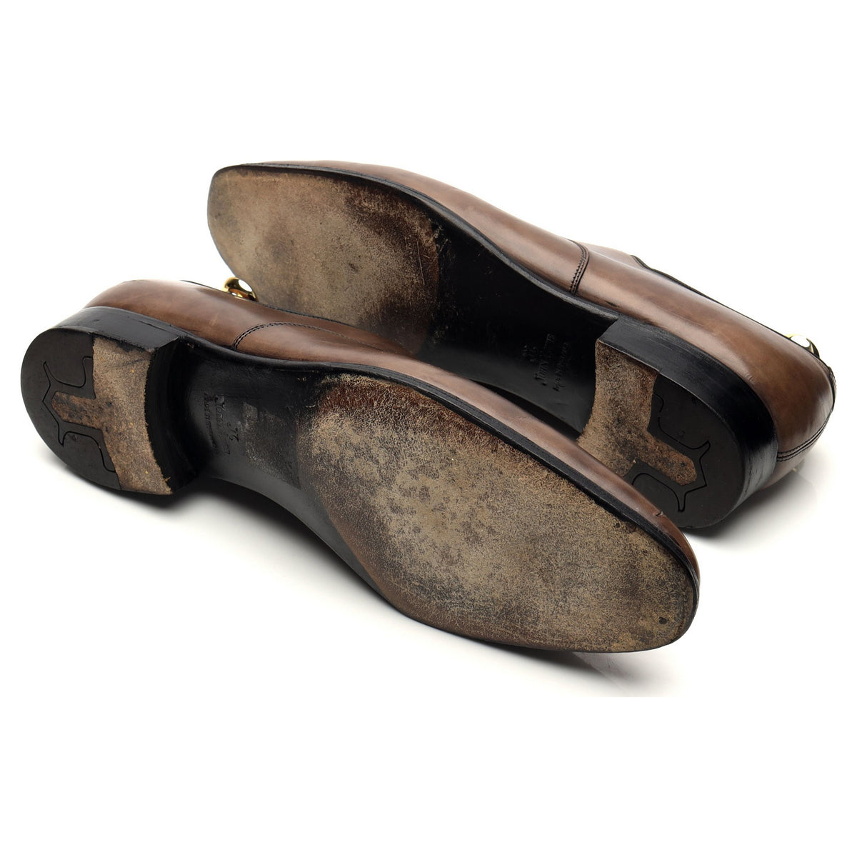 &#39;Garnier II&#39; Grey Museum Leather Oxford UK 10.5 E