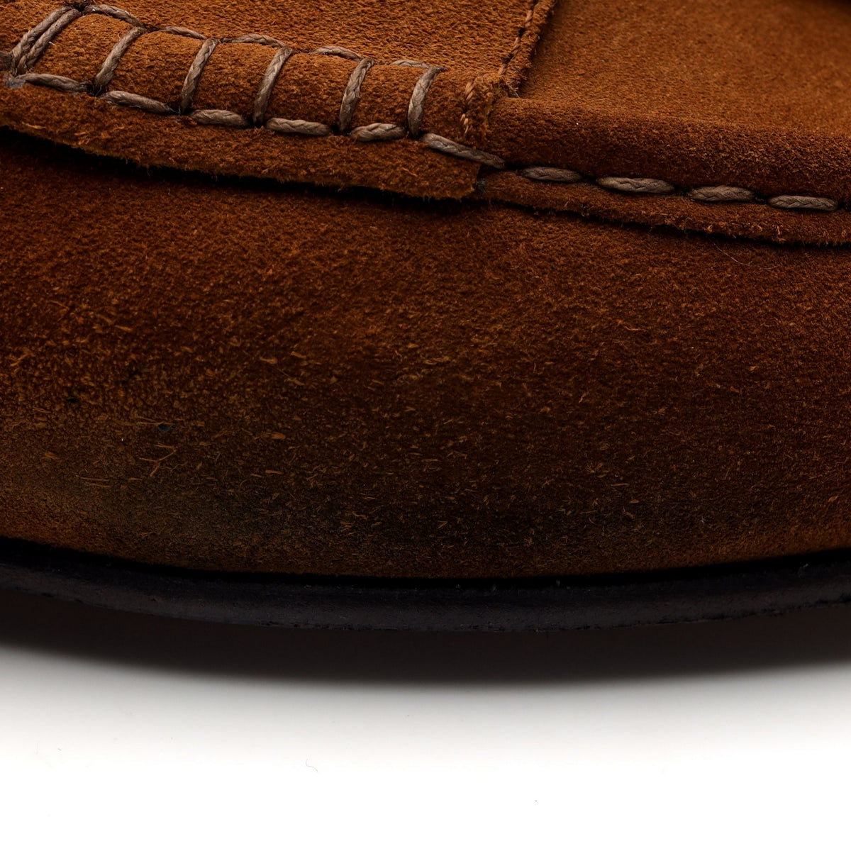 &#39;Camerino&#39; Snuff Brown Suede Tassel Loafers UK 11 EU 45