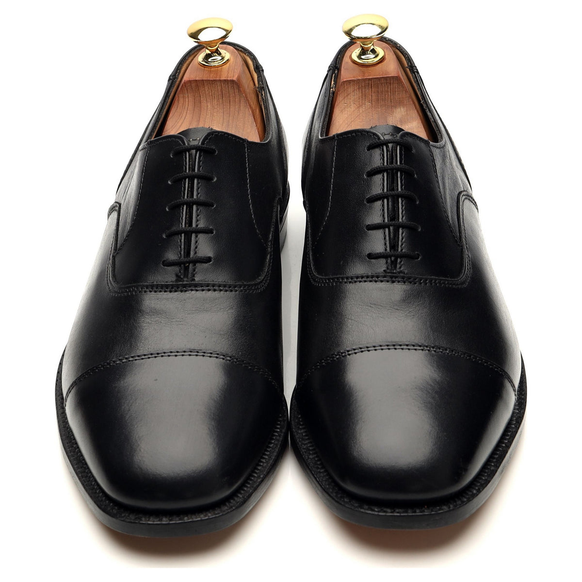 Shipton &amp; Heneage &#39;Midhurst&#39; Black Leather Oxford UK 8.5
