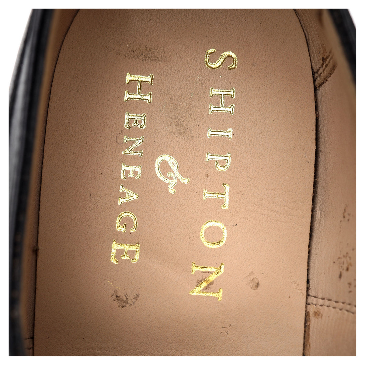 Shipton &amp; Heneage &#39;Midhurst&#39; Black Leather Oxford UK 8.5