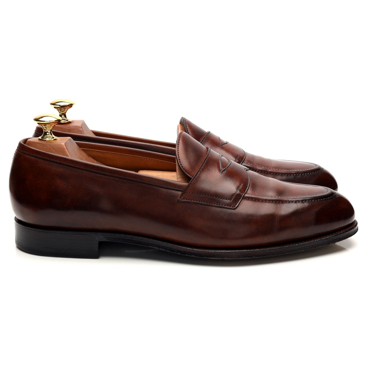 &#39;Piccadilly&#39; Brown Leather Loafers UK 8.5 E