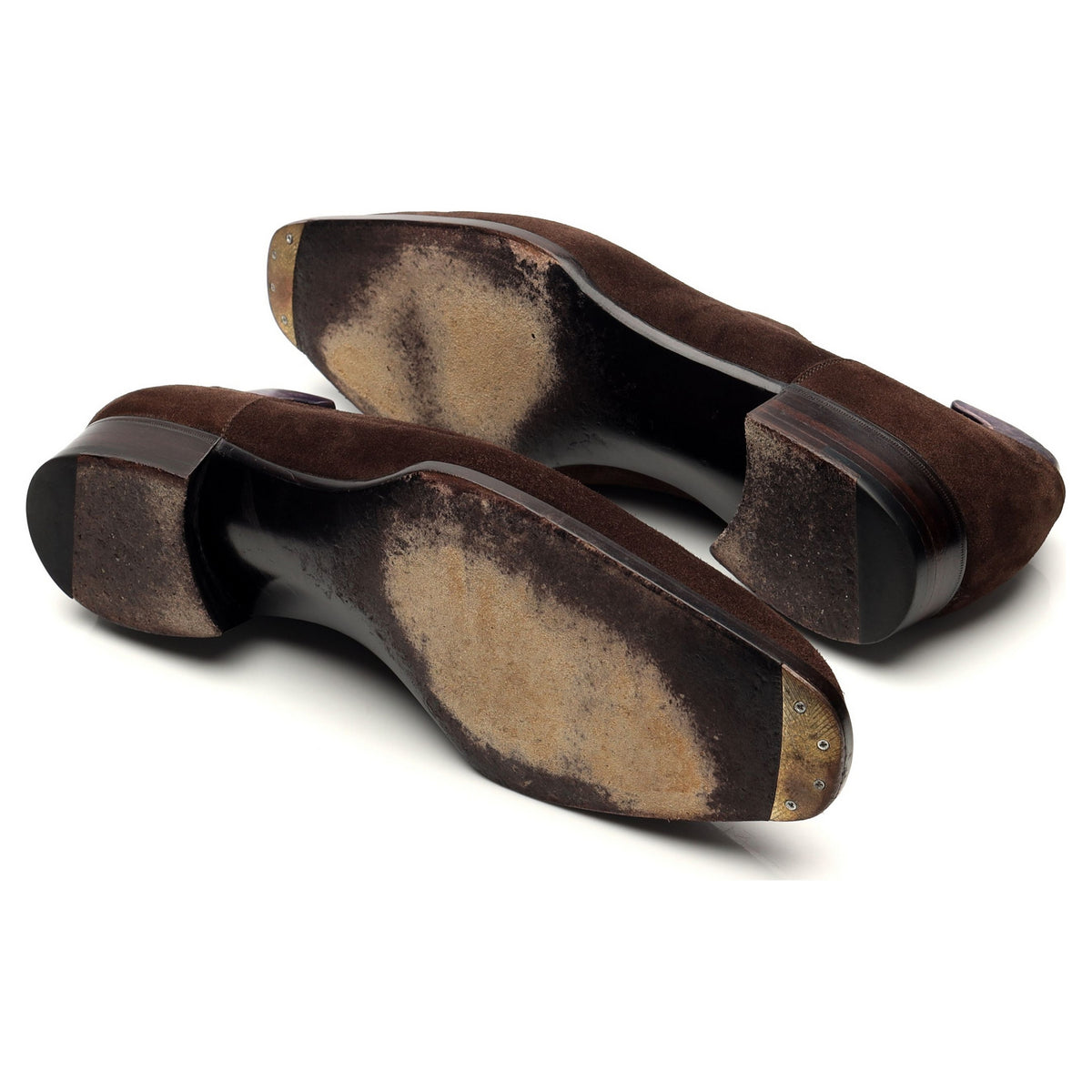 &#39;8008&#39; Dark Brown Suede Split Toe Derby UK 9
