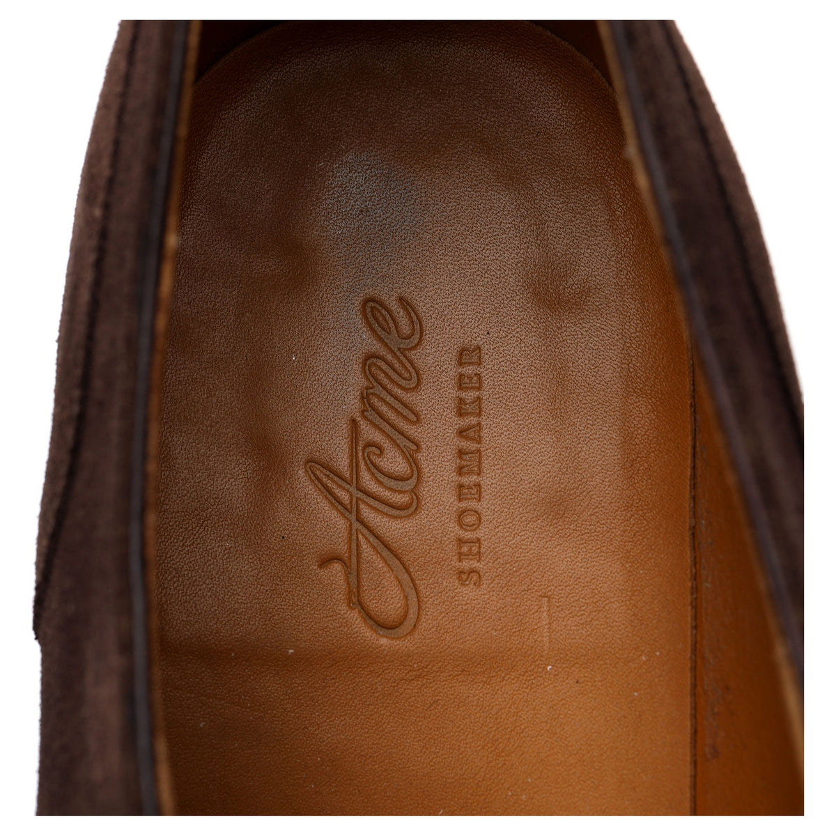 &#39;8008&#39; Dark Brown Suede Split Toe Derby UK 9