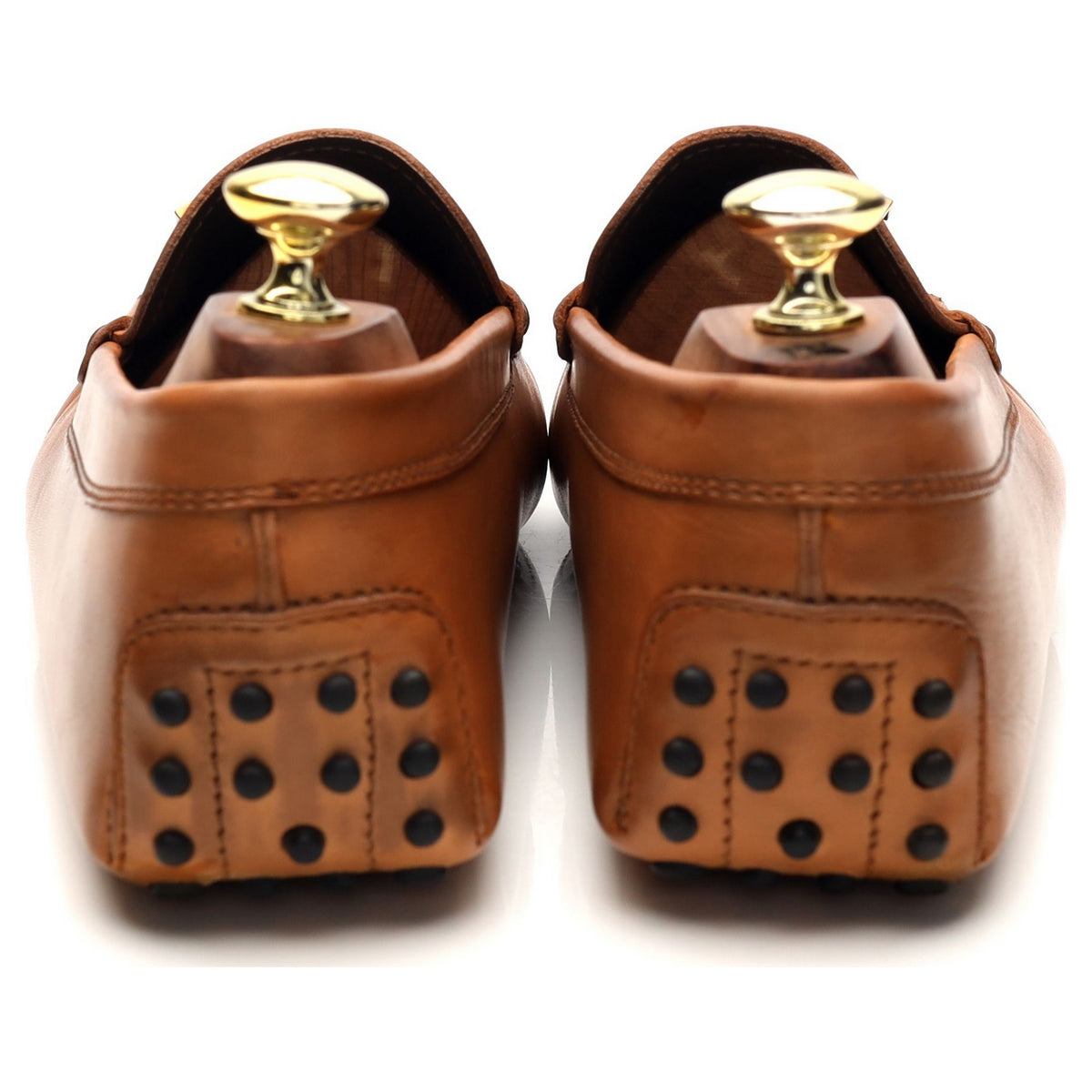 &#39;T Timeless&#39; Tan Brown Leather Loafers UK 6.5