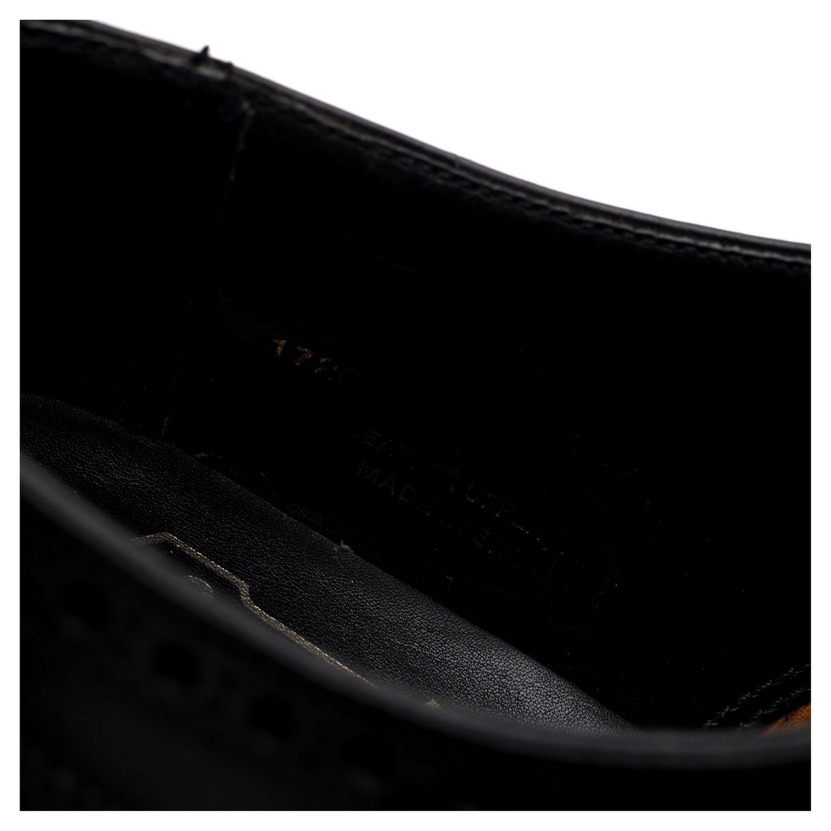 Foster &amp; Son &#39;Sandringham&#39; Black Leather Oxford Brogues UK 7.5 E