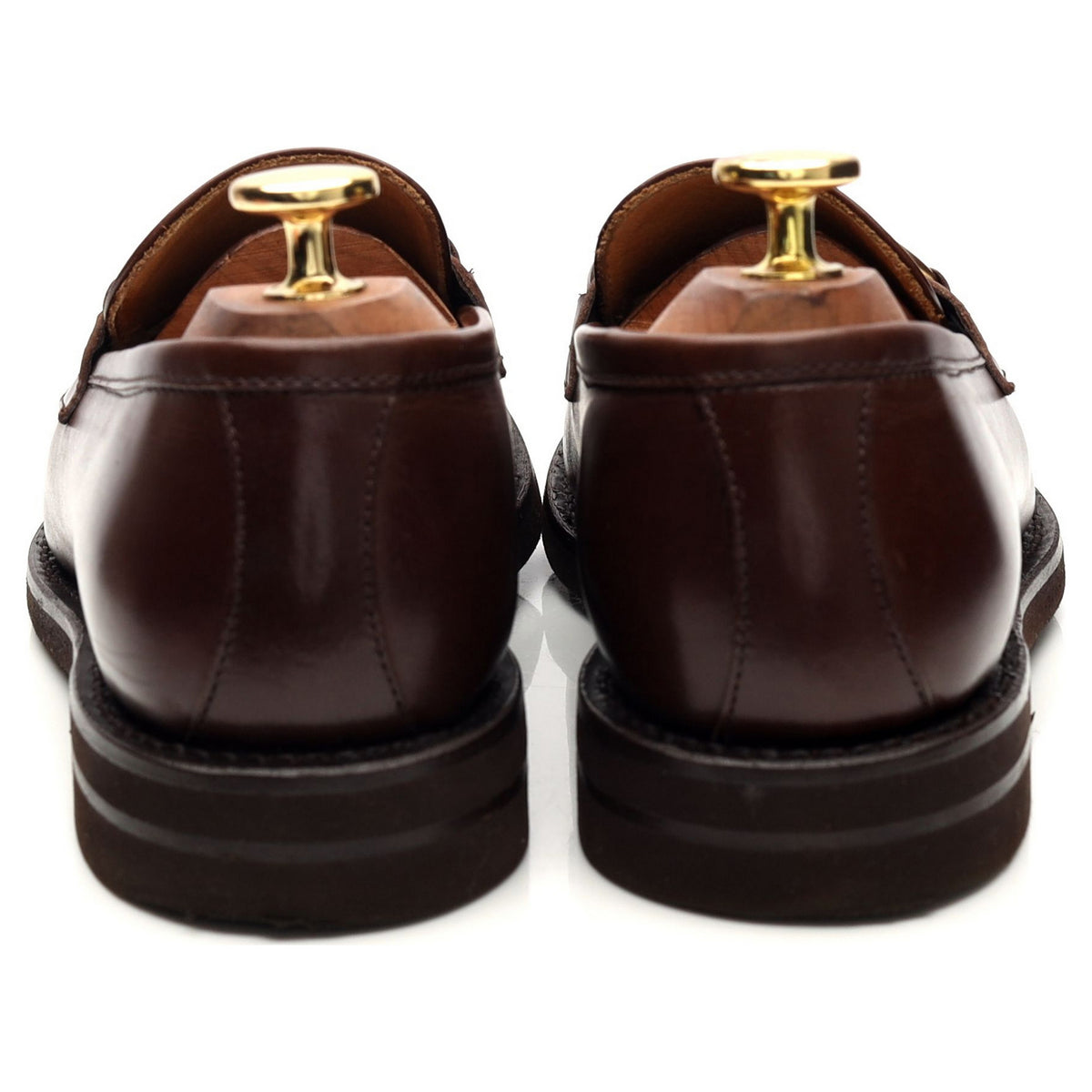Women&#39;s &#39;169&#39; Brown Leather Horsebit Loafers UK 4