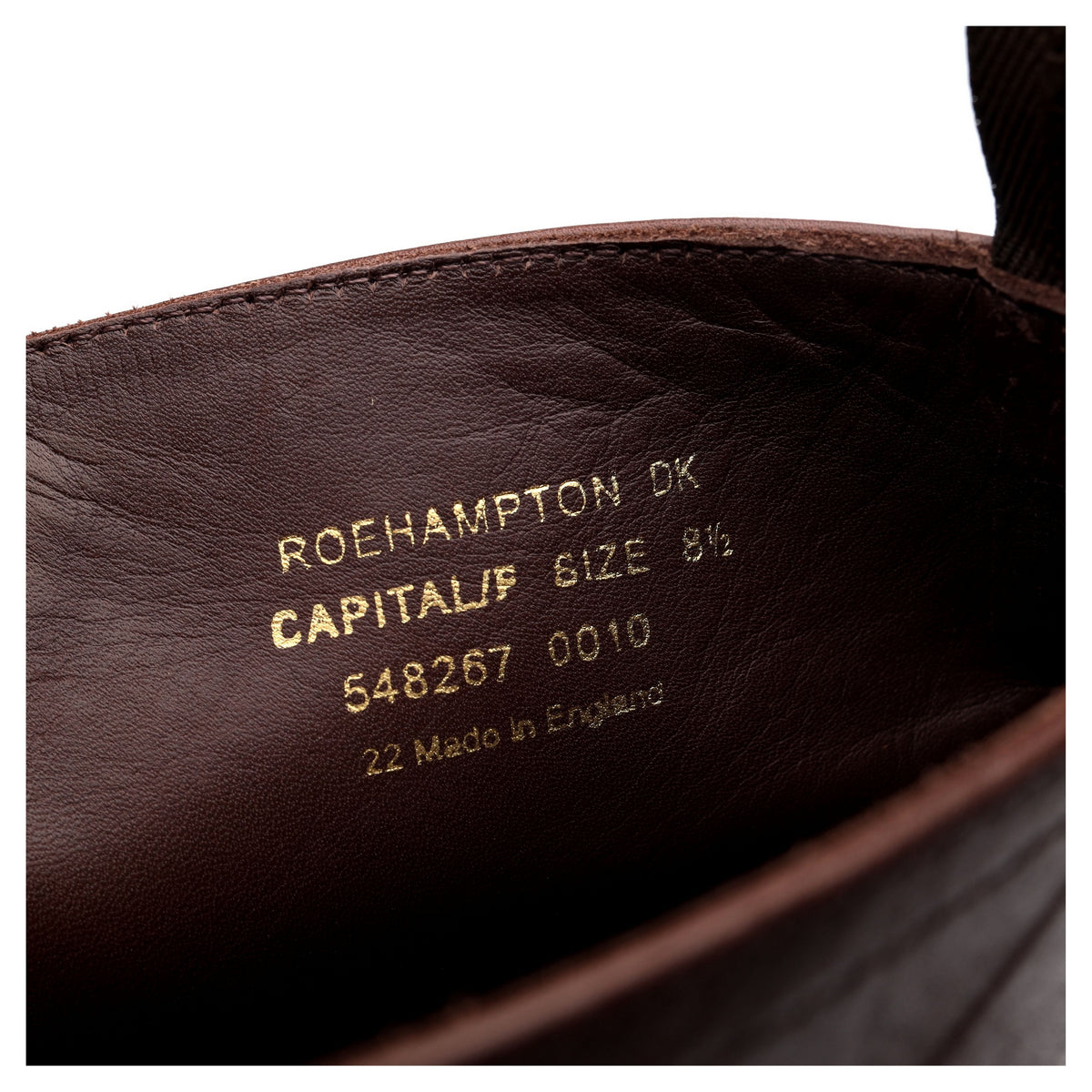 1880 &#39;Roehampton&#39; Dark Brown Leather Boots UK 8.5 F