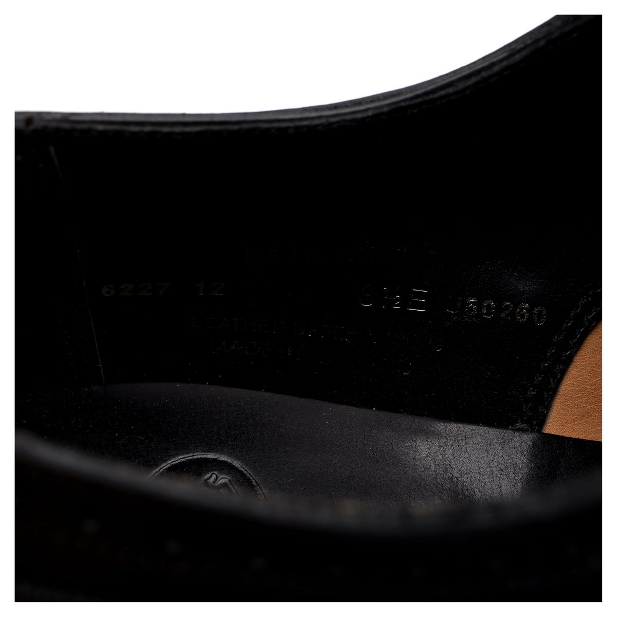 &#39;Fairford&#39; Black Leather Brogues UK 8.5 E