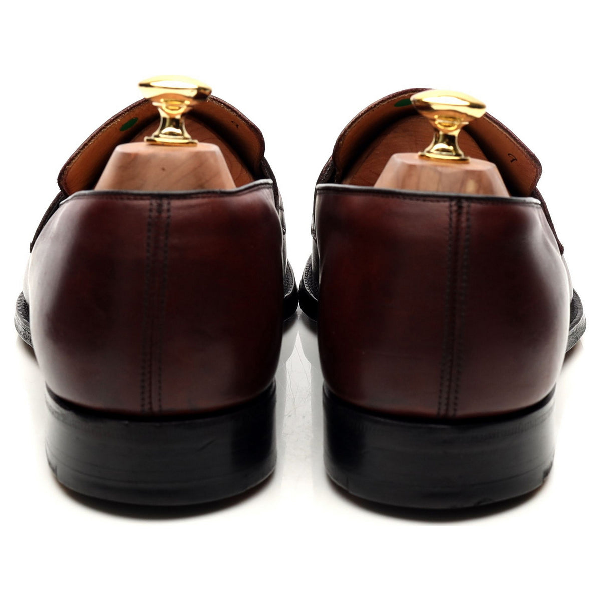 &#39;Hertford&#39; Burgundy Leather Loafers UK 10 F