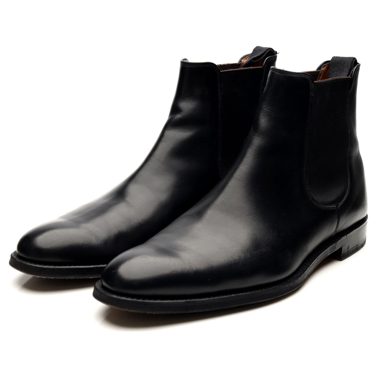 &#39;Threadneedle&#39; Black Leather Chelsea Boots UK 7.5 F