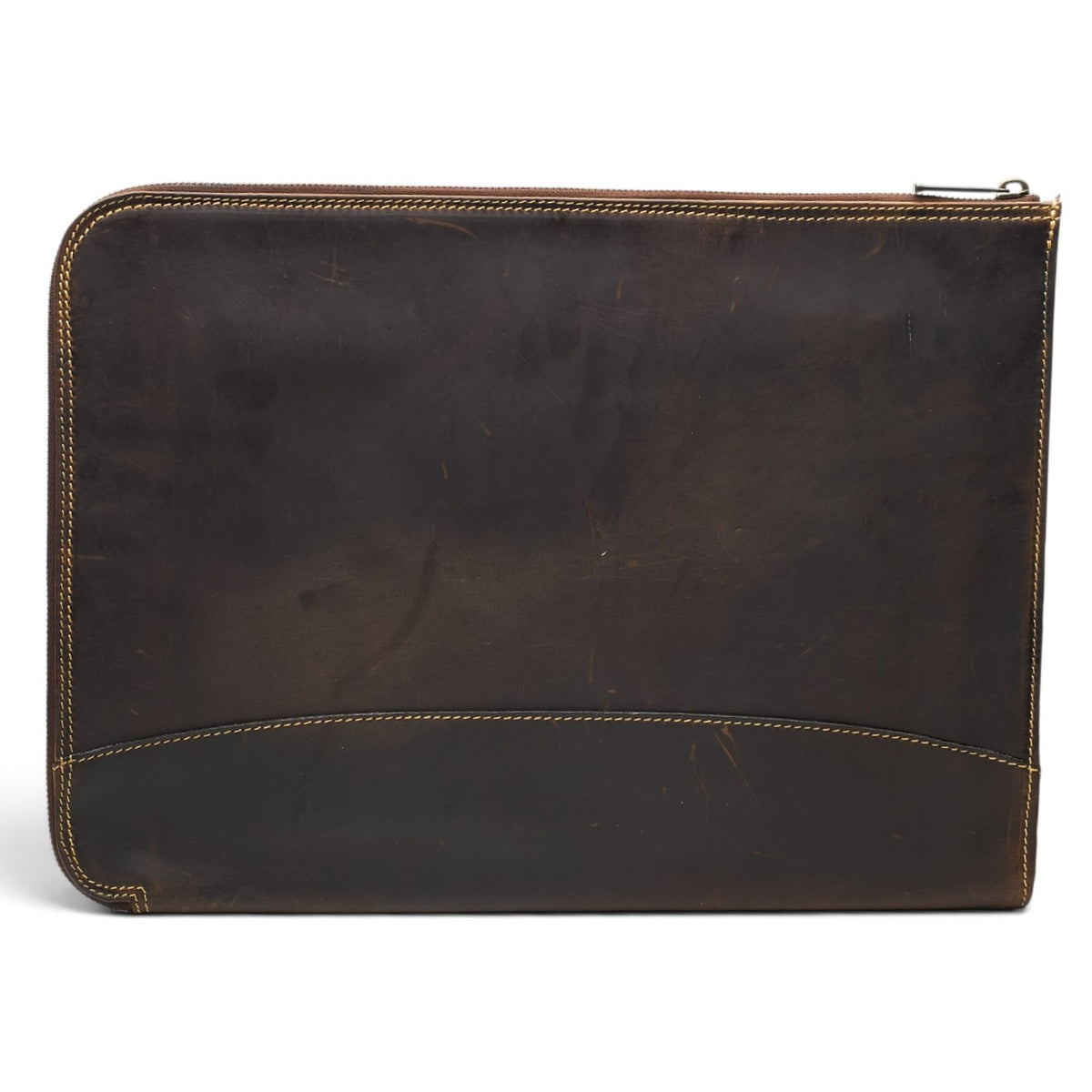 Brown Pull-Up Leather Folio