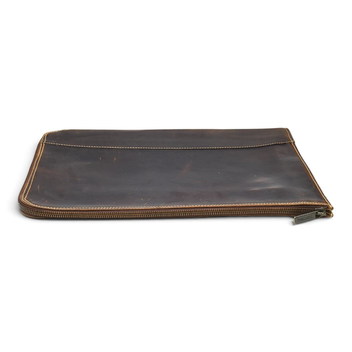 Brown Pull-Up Leather Folio