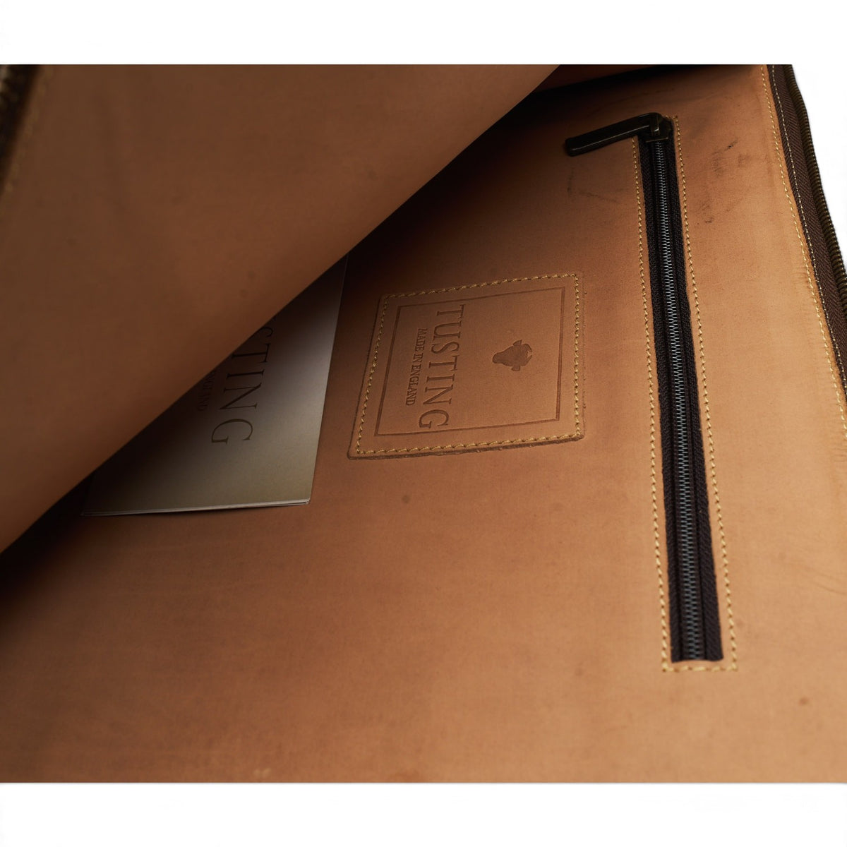 Brown Pull-Up Leather Folio