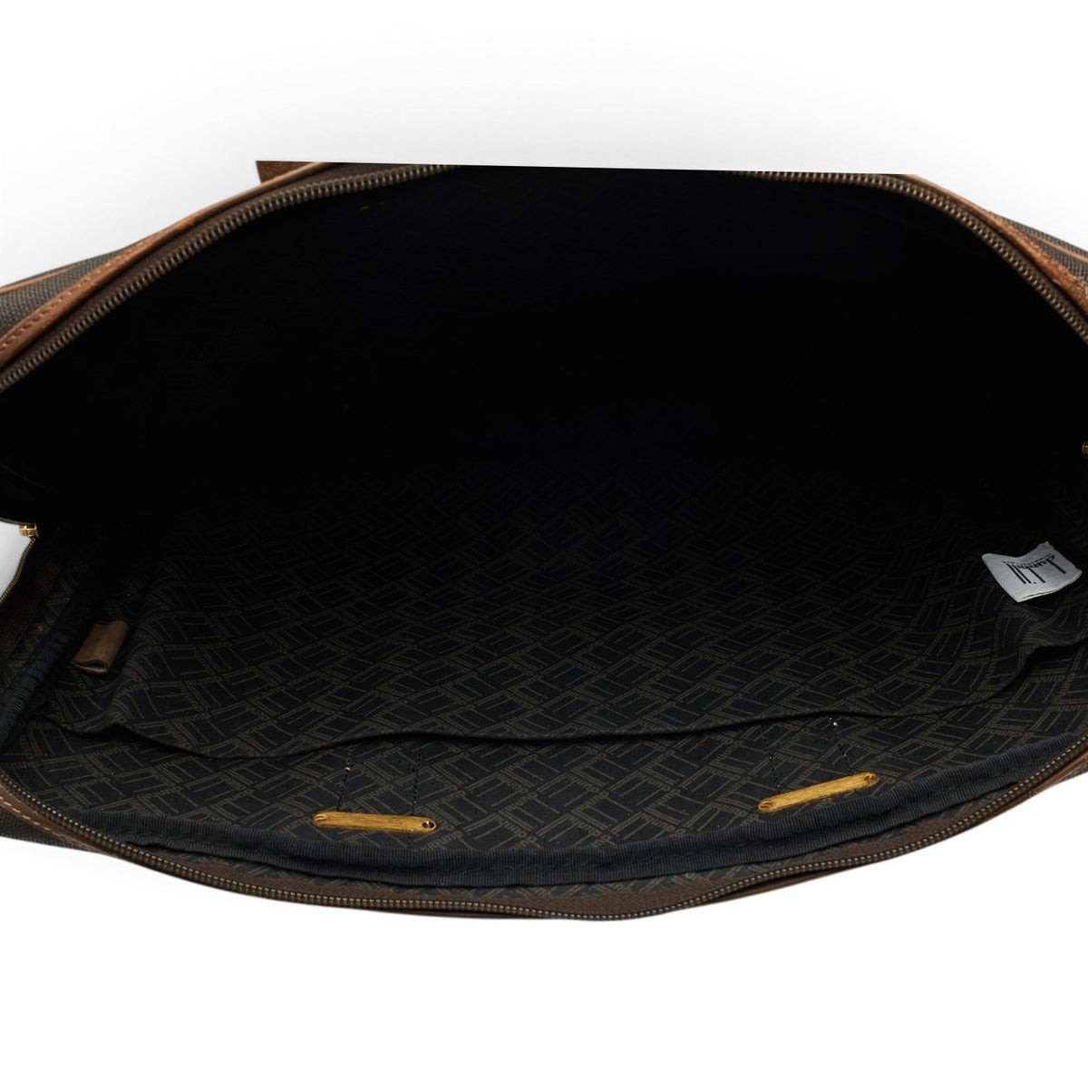 Brown Waxed Canvas Briefcase / Laptop Bag
