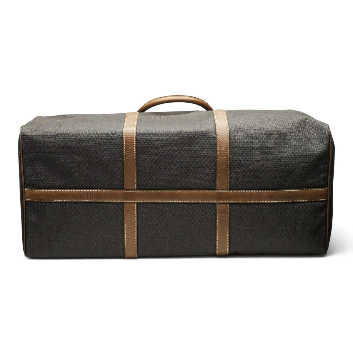Brown Waxed Canvas Large Holdall Travel Bag