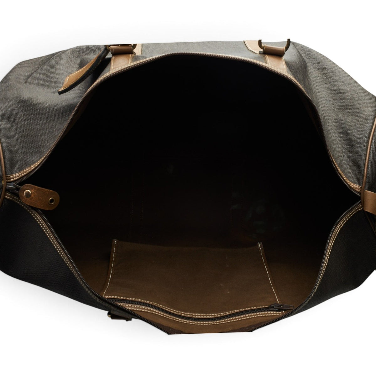 Brown Waxed Canvas Large Holdall Travel Bag