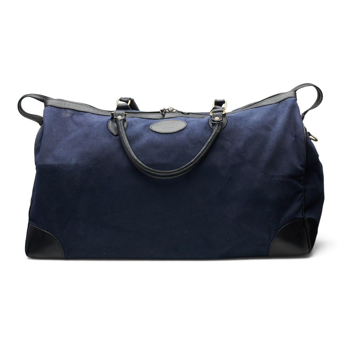 Navy Blue Canvas Weekend Bag