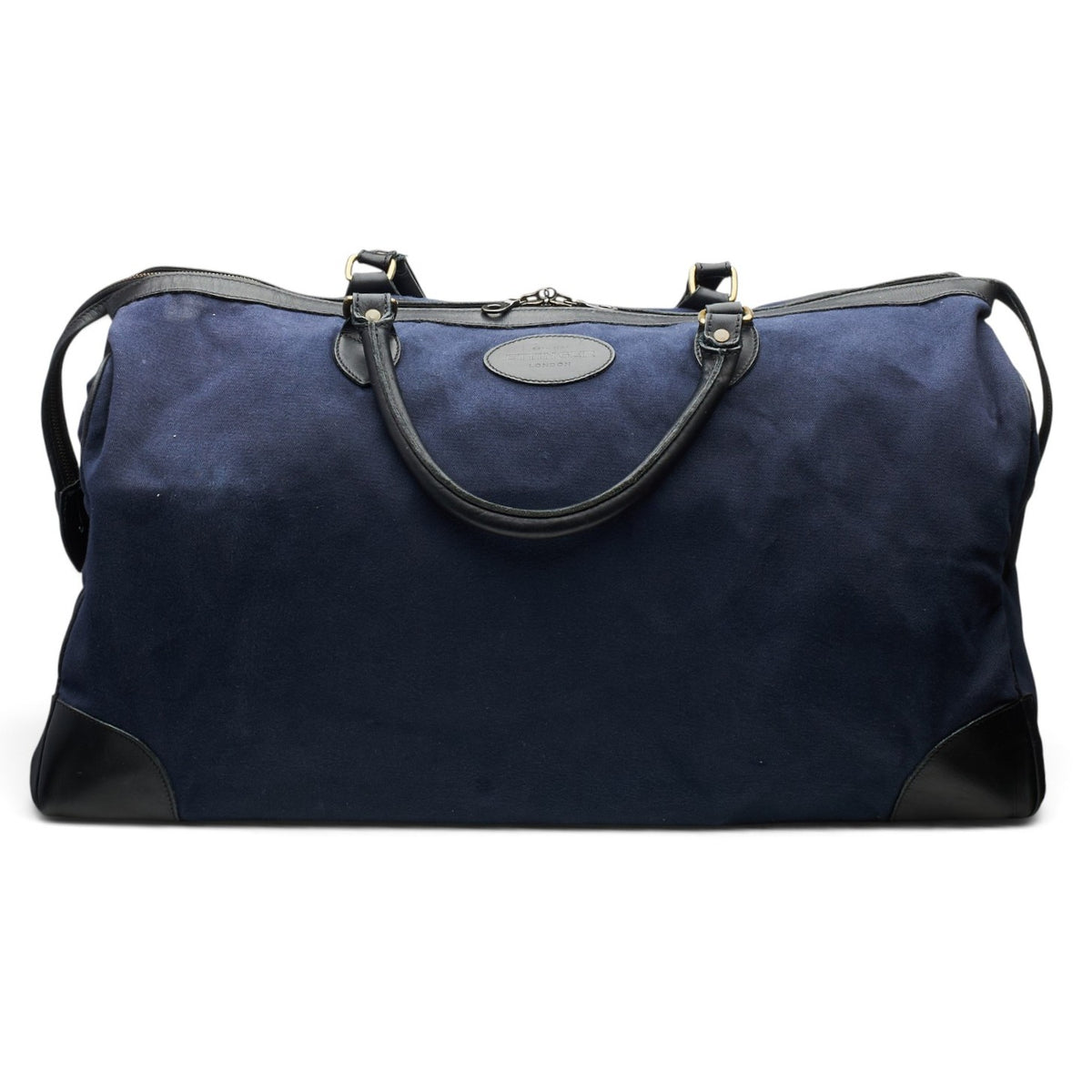 Navy Blue Canvas Weekend Bag