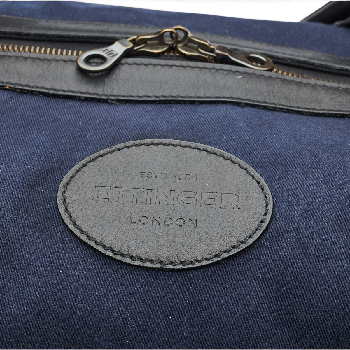 Navy Blue Canvas Weekend Bag