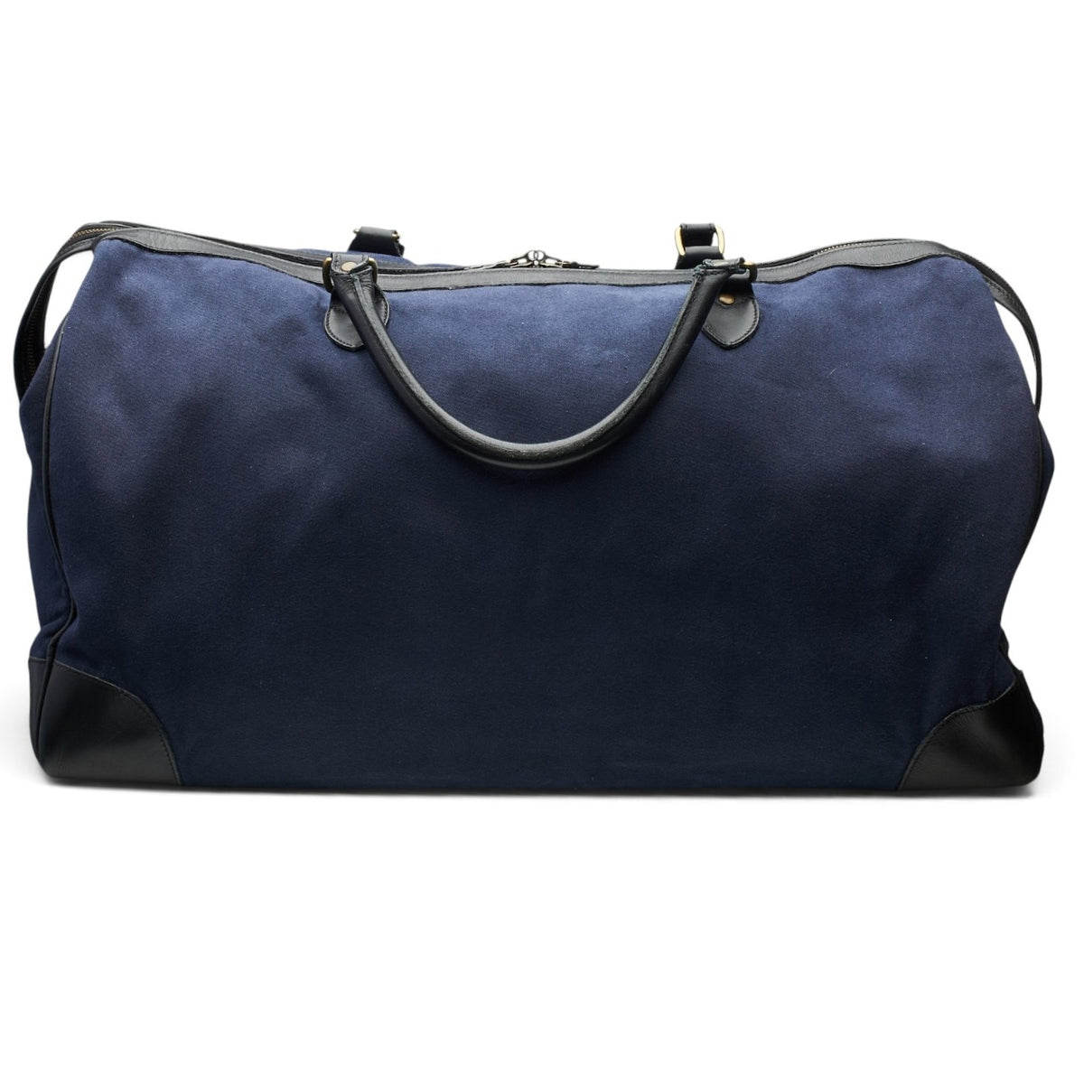 Navy Blue Canvas Weekend Bag