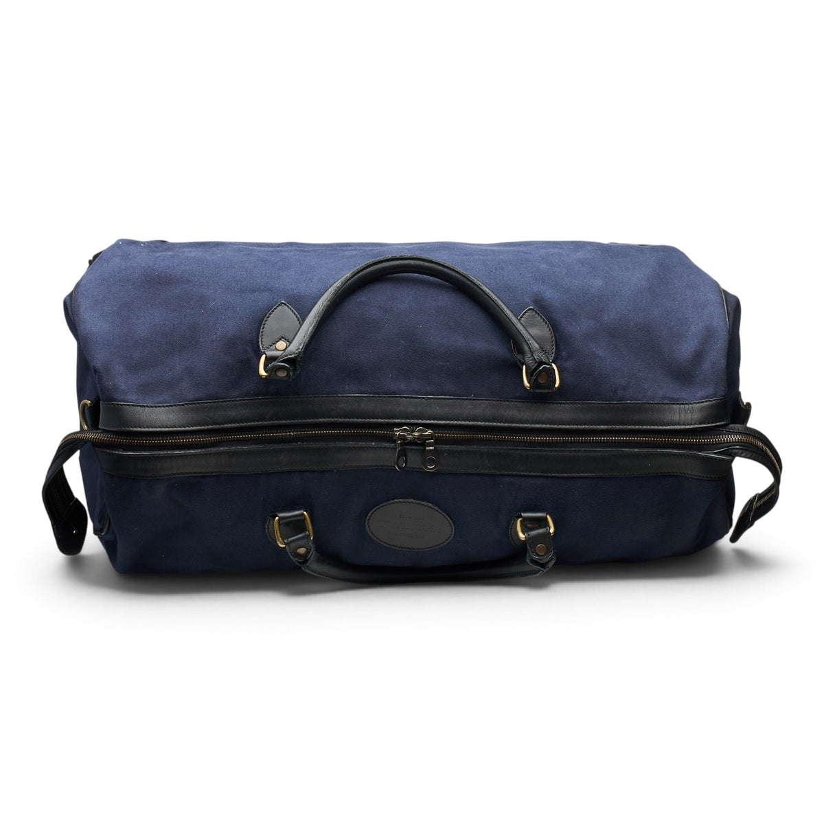 Navy Blue Canvas Weekend Bag