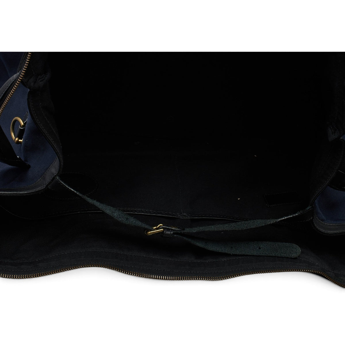 Navy Blue Canvas Weekend Bag
