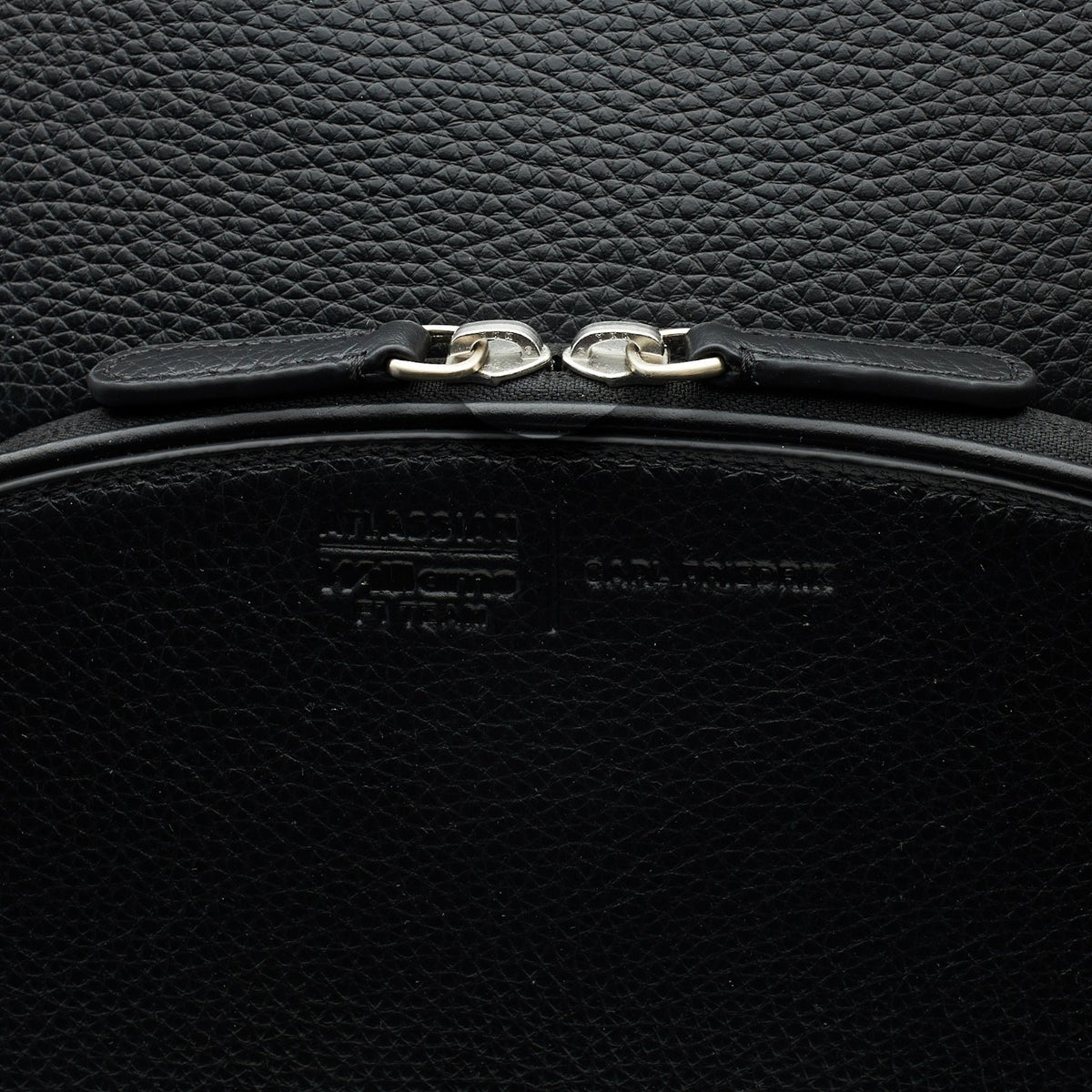 F1 Williams Black Grain Leather Backpack