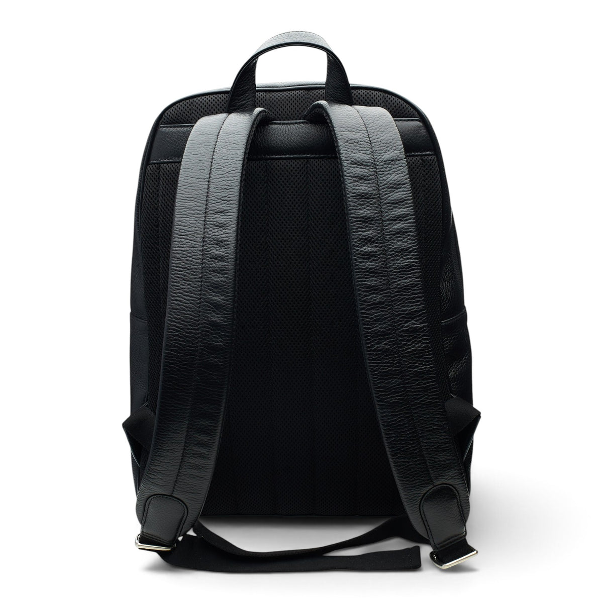 F1 Williams Black Grain Leather Backpack