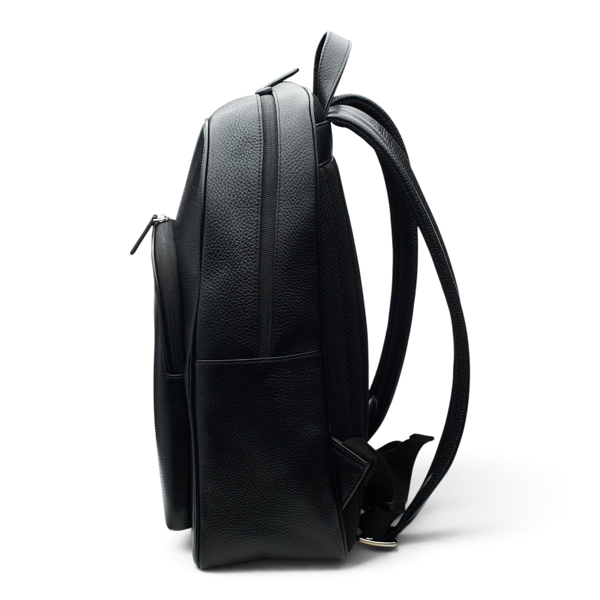 F1 Williams Black Grain Leather Backpack