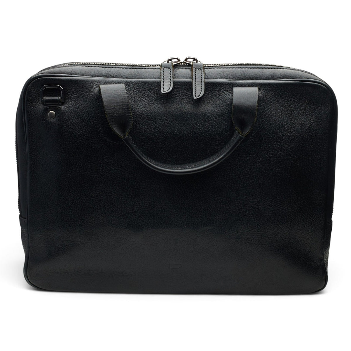 Black Grain Leather Briefcase / Laptop Bag