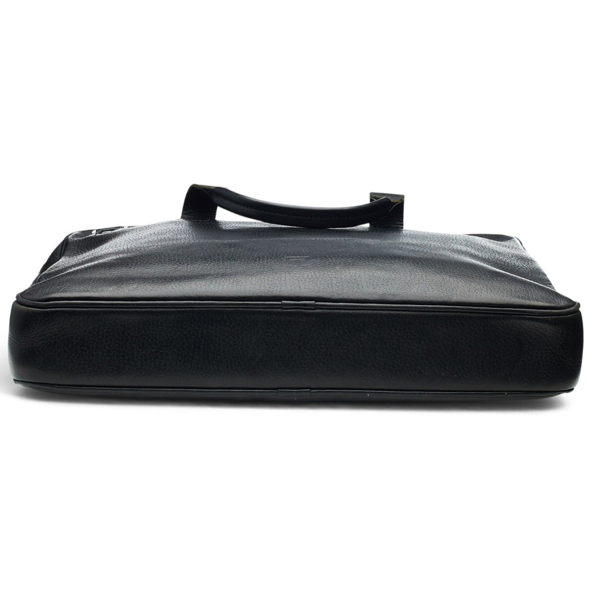 Black Grain Leather Briefcase / Laptop Bag