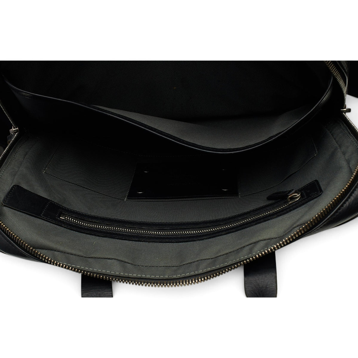 Black Grain Leather Briefcase / Laptop Bag