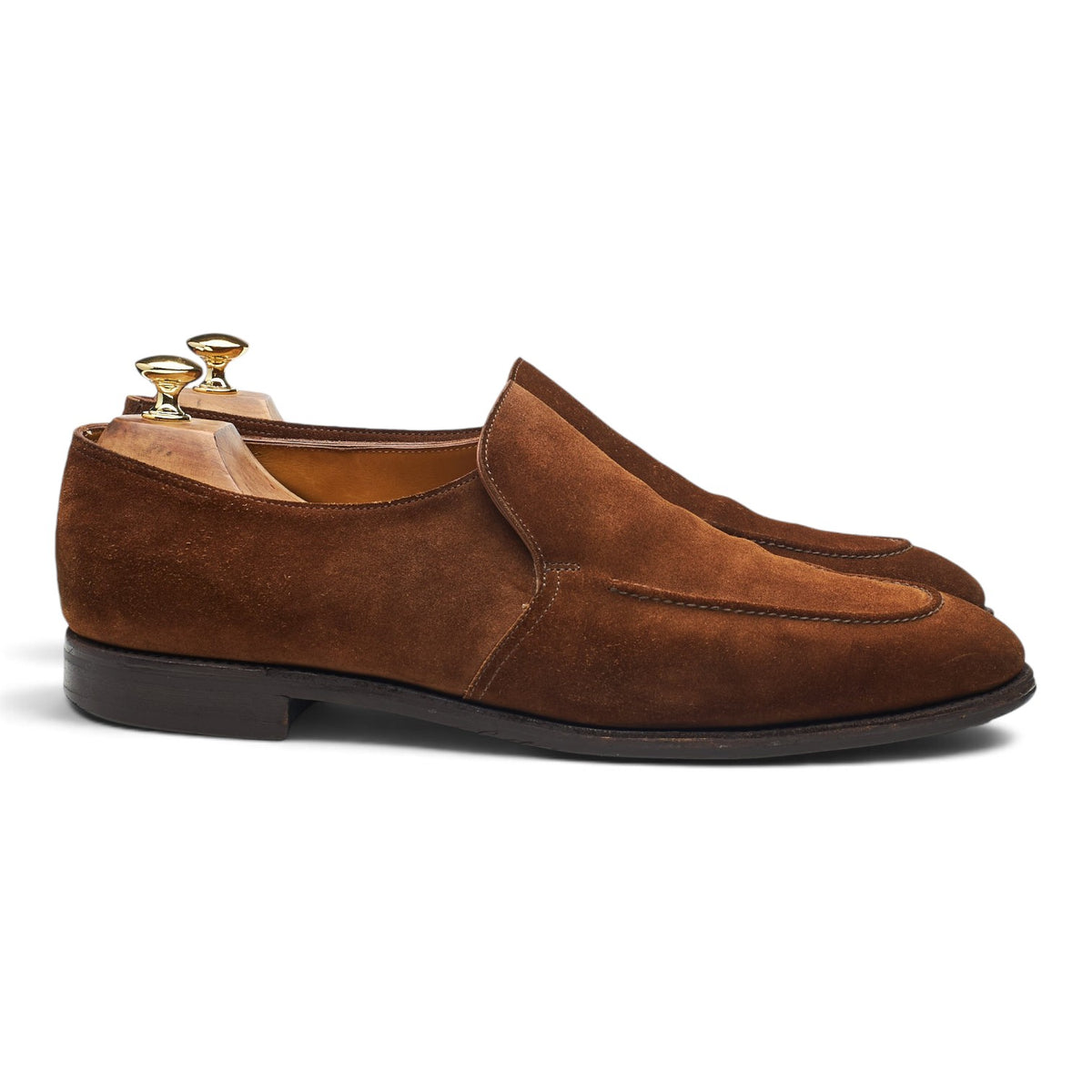 'Evesham' Snuff Brown Suede Loafers UK 10.5 E