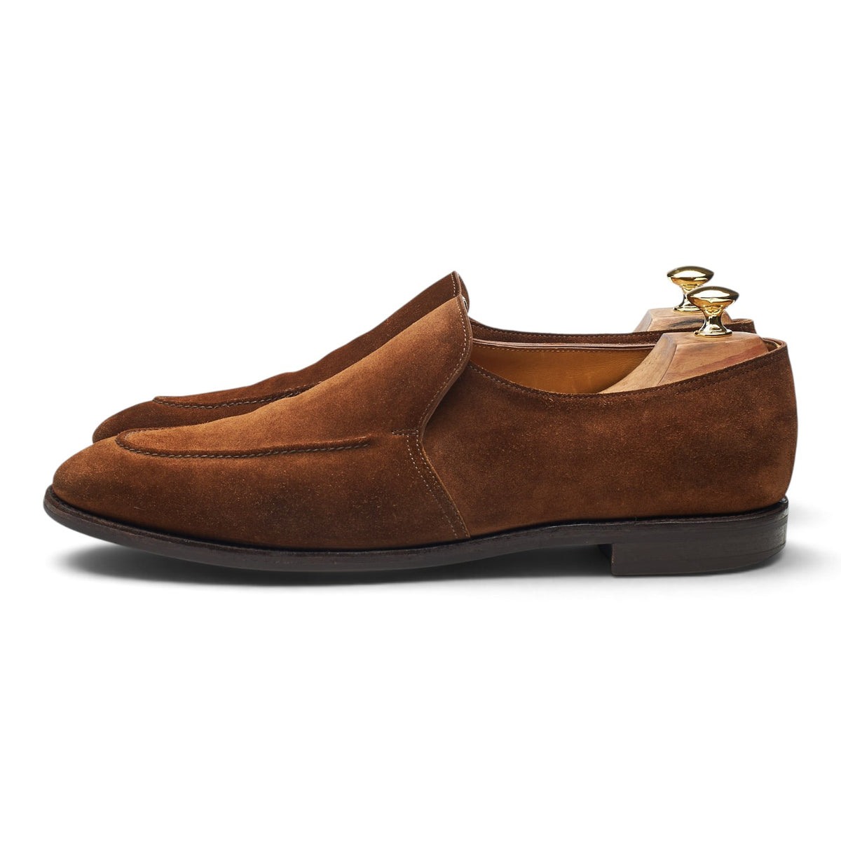'Evesham' Snuff Brown Suede Loafers UK 10.5 E