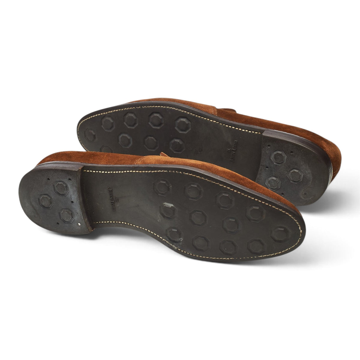'Evesham' Snuff Brown Suede Loafers UK 10.5 E
