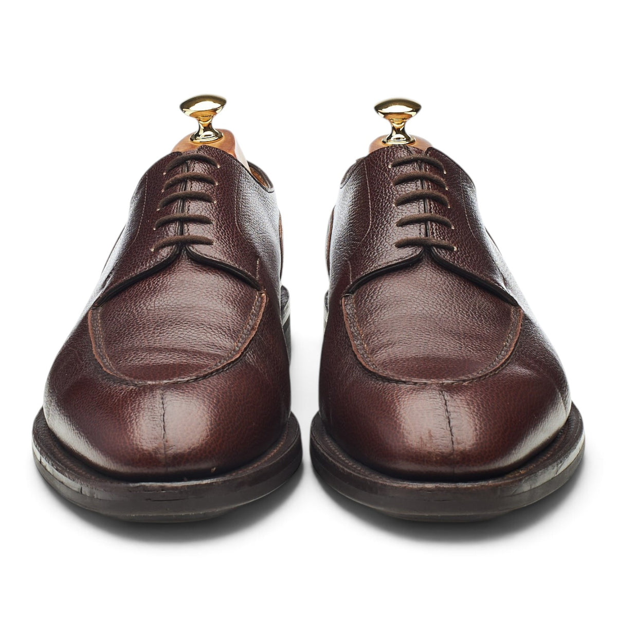 'Harlyn' Dark Brown Leather Split Toe Derby UK 10.5 E