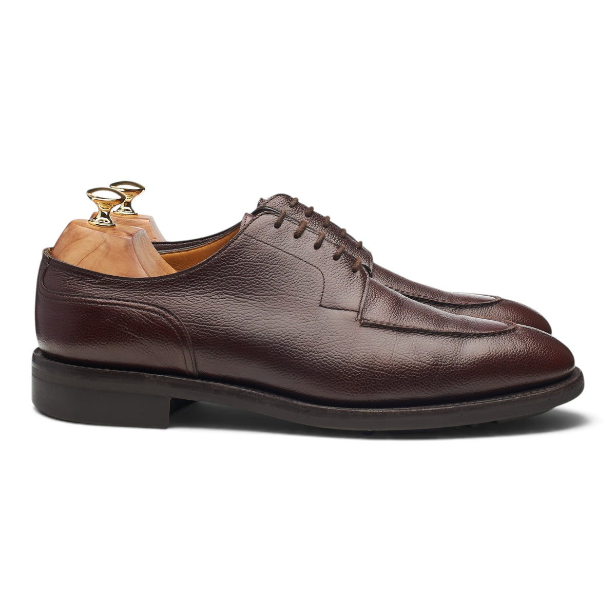 'Harlyn' Dark Brown Leather Split Toe Derby UK 10.5 E
