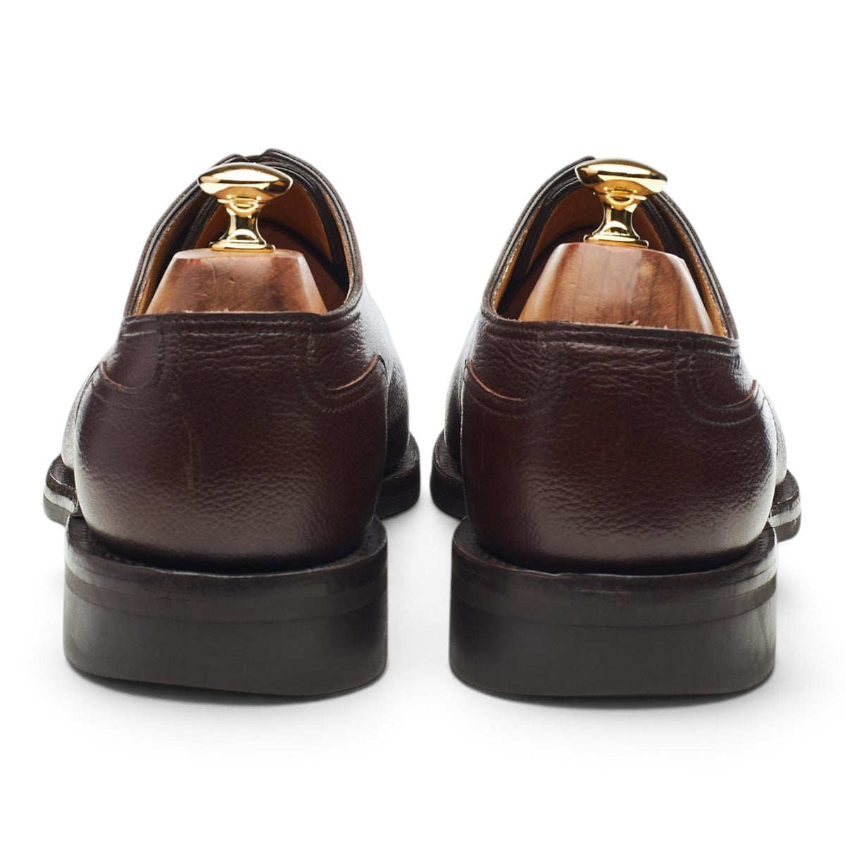 'Harlyn' Dark Brown Leather Split Toe Derby UK 10.5 E