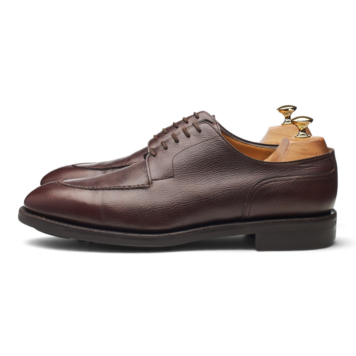 'Harlyn' Dark Brown Leather Split Toe Derby UK 10.5 E