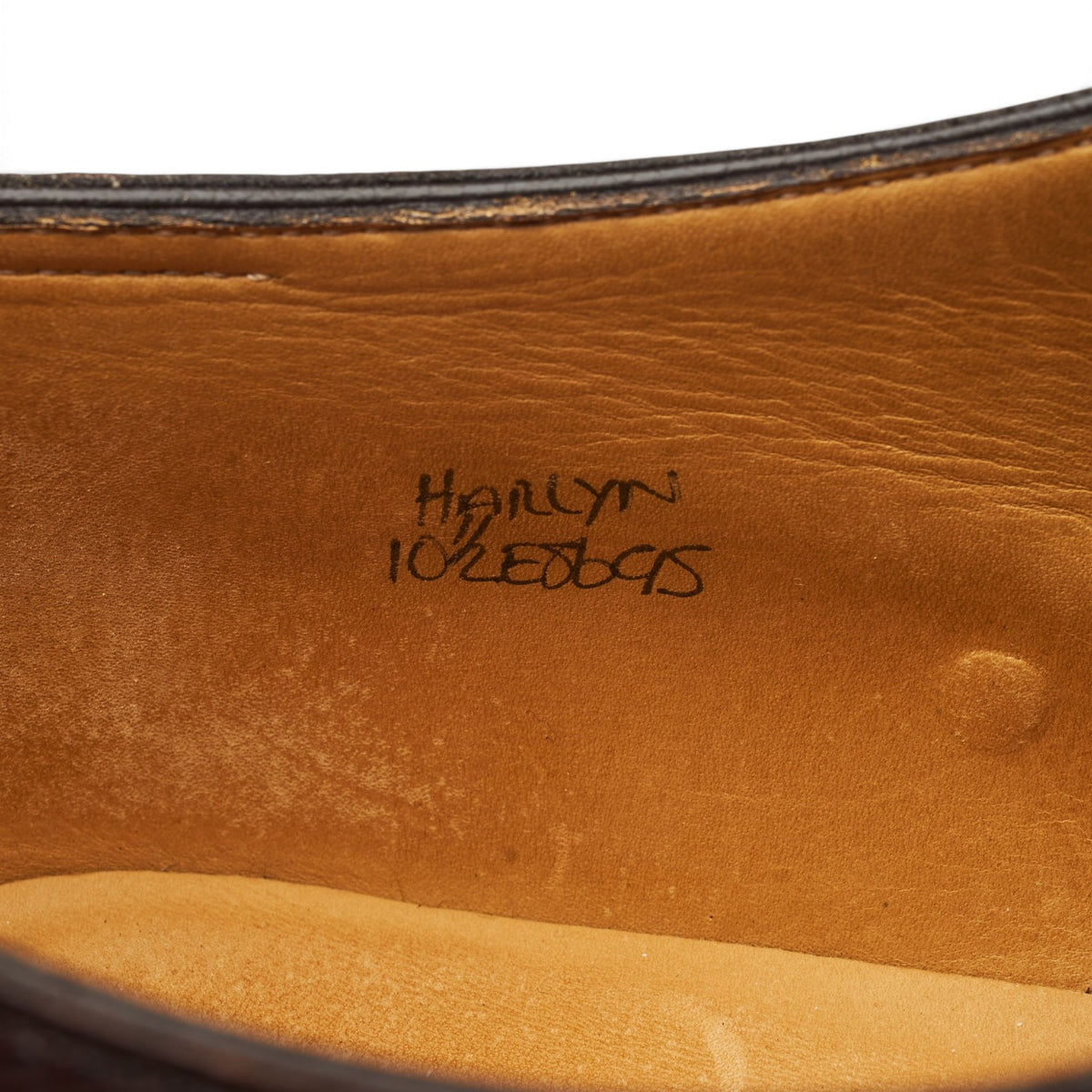 'Harlyn' Dark Brown Leather Split Toe Derby UK 10.5 E