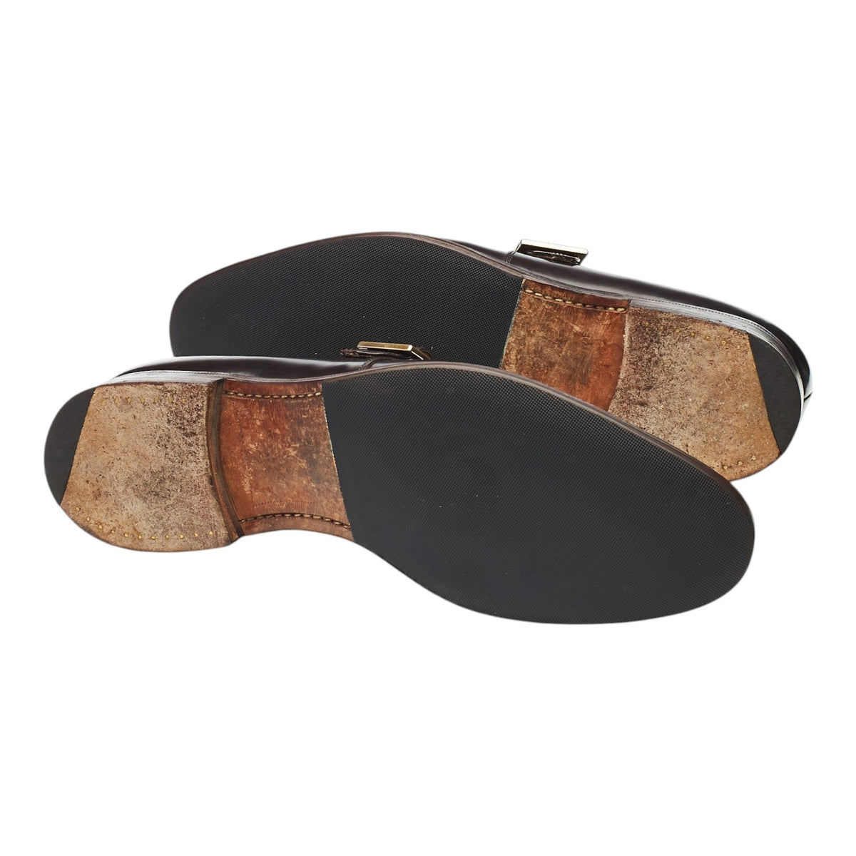 'Tokyo' Dark Brown Leather Monk Strap UK 8.5 F