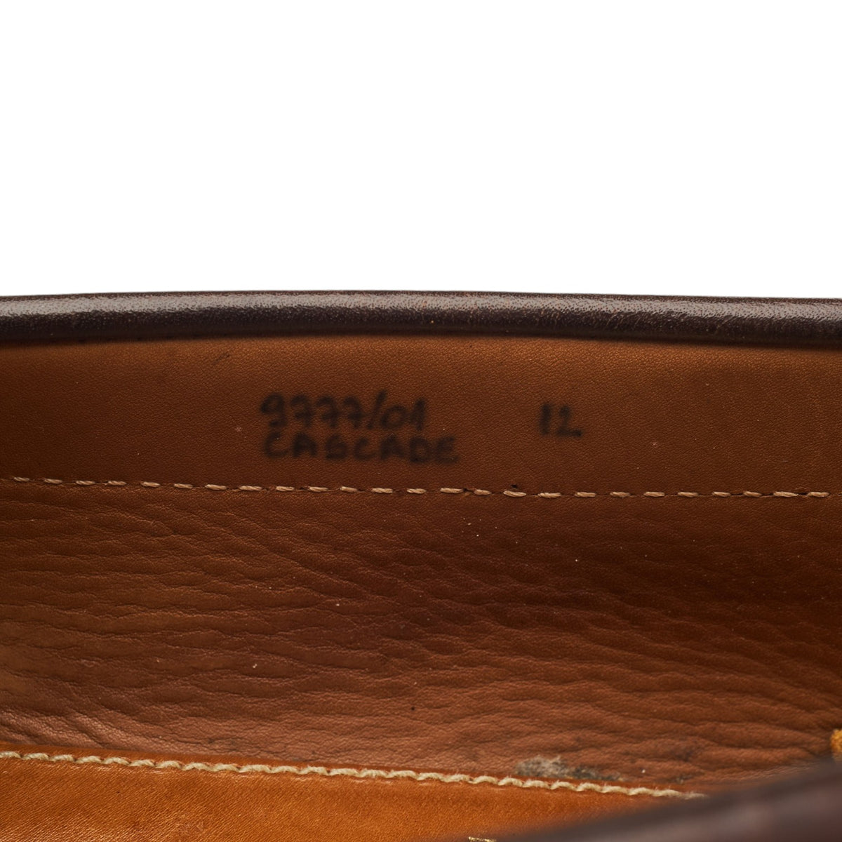 'Cascade' Dark Brown Leather Loafers UK 12