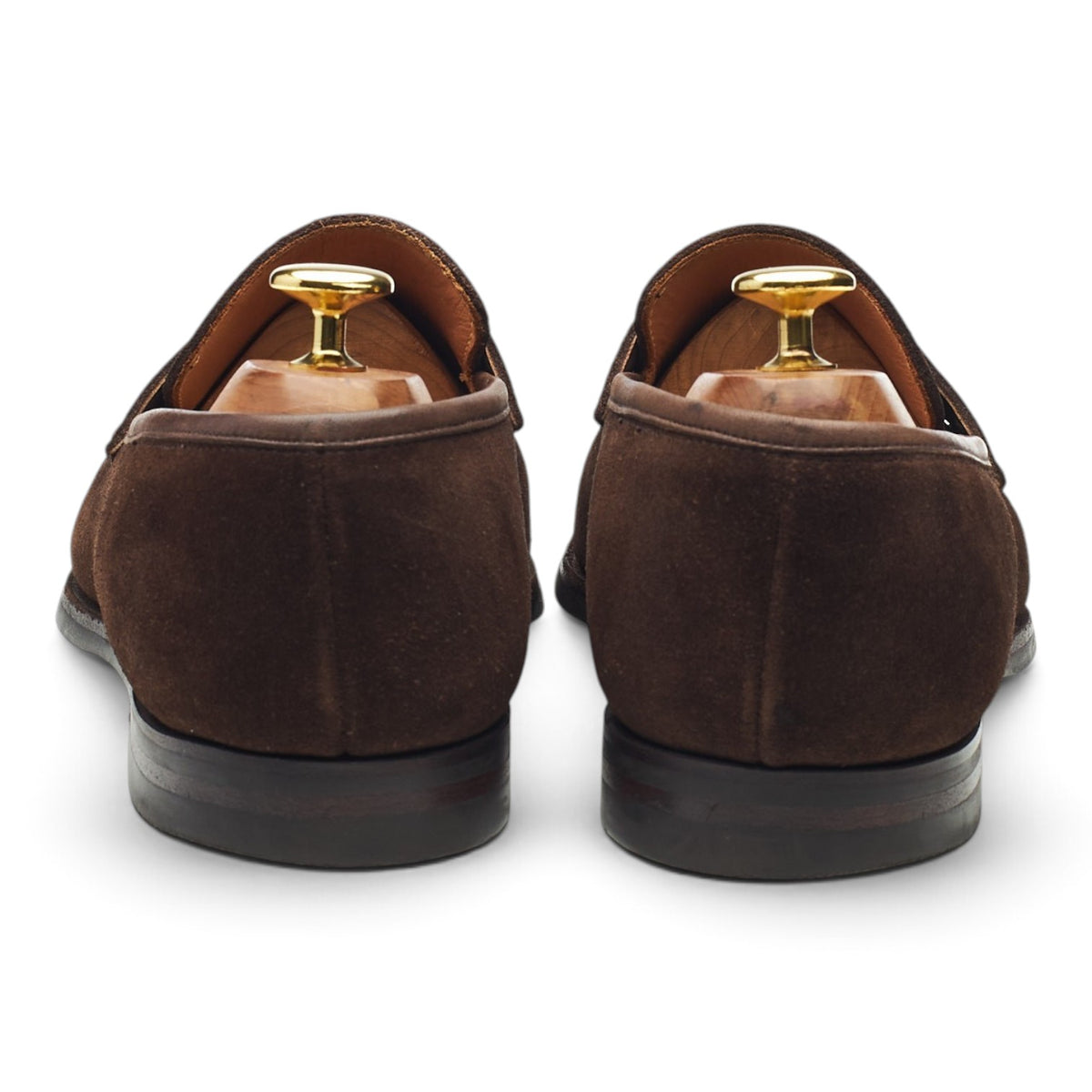 'Sydney' Dark Brown Suede Loafers UK 8.5 E