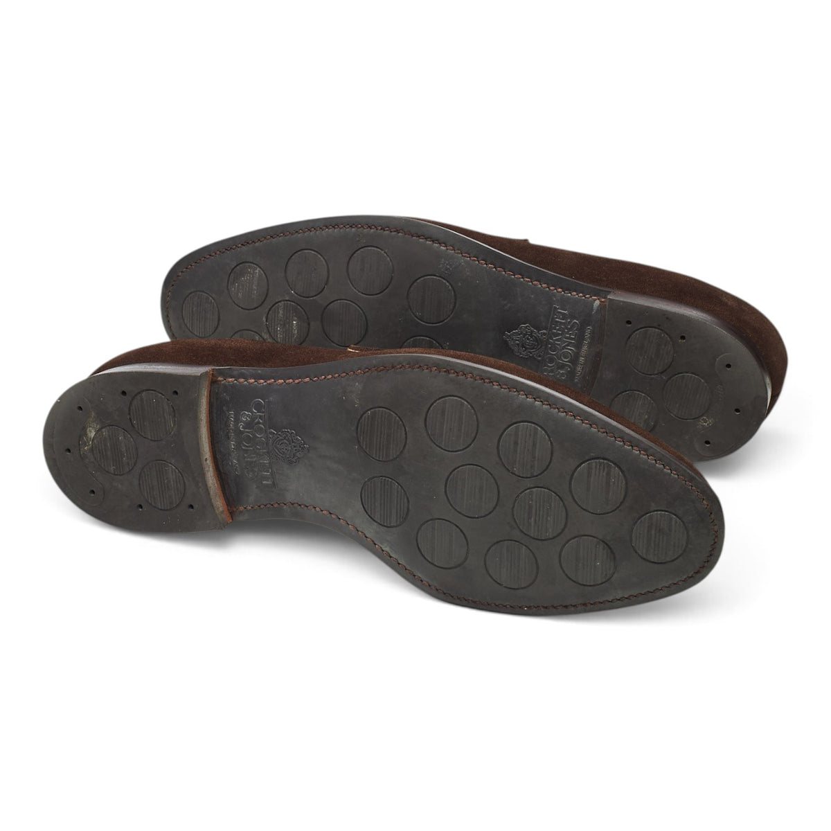 'Sydney' Dark Brown Suede Loafers UK 8.5 E
