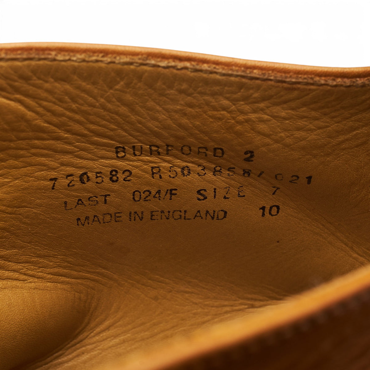 1880 'Burford 2' Tan Brown Leather Brogue Boots UK 7 F