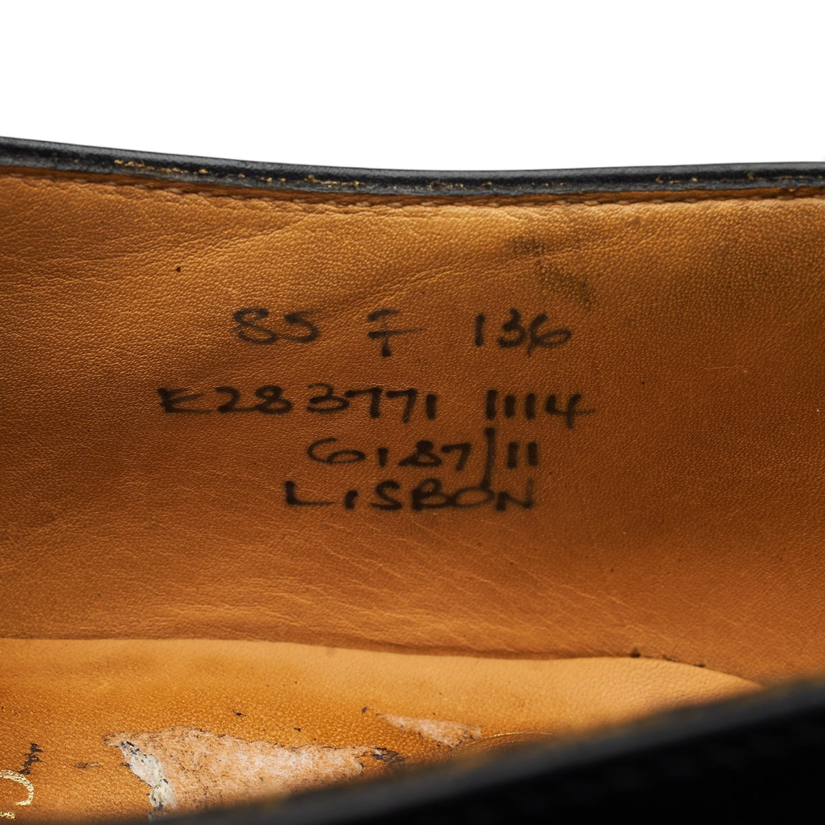 'Lisbon' Black Leather Monk Strap UK 8.5 F