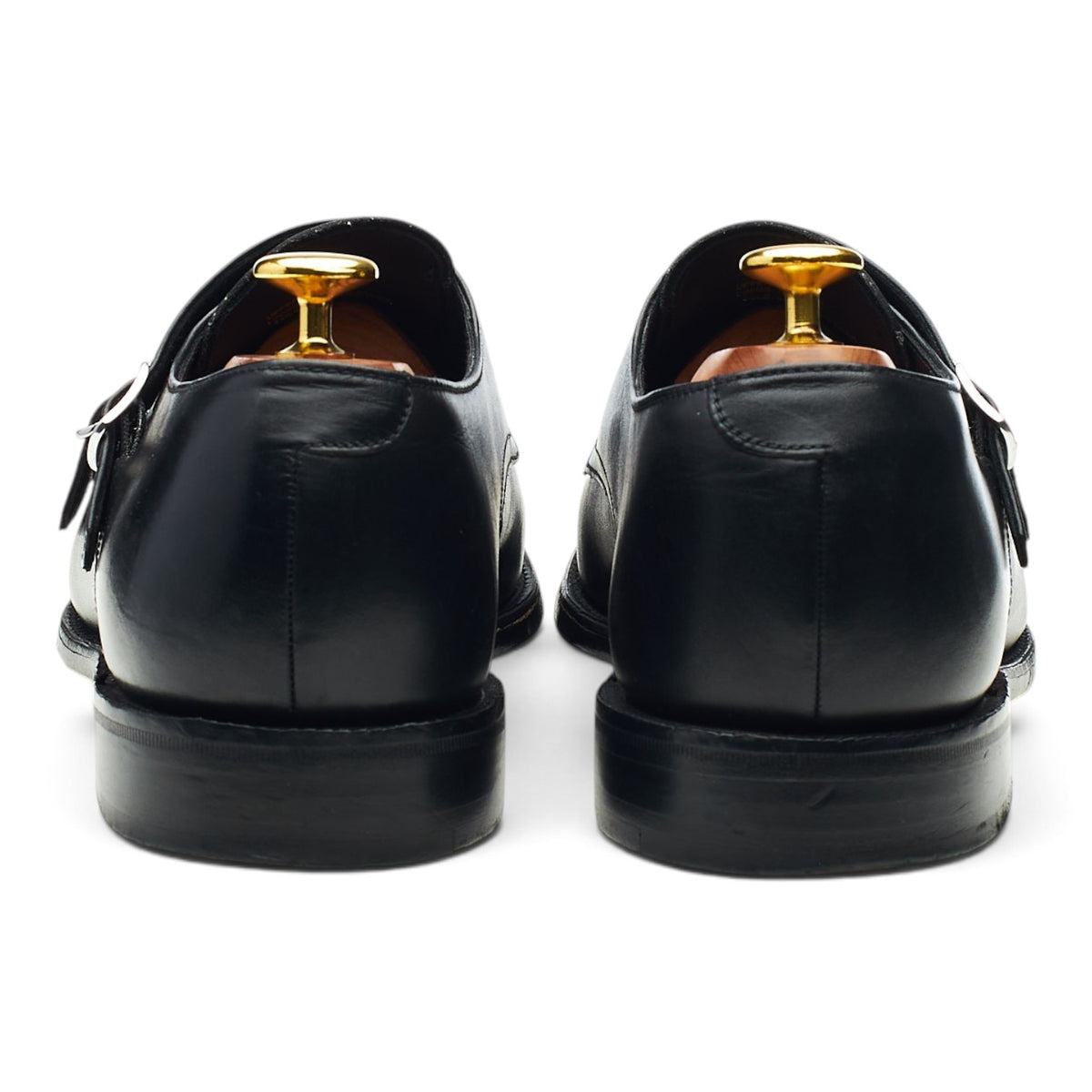 1880 'Cannon' Black Leather Monk Strap UK 8 F