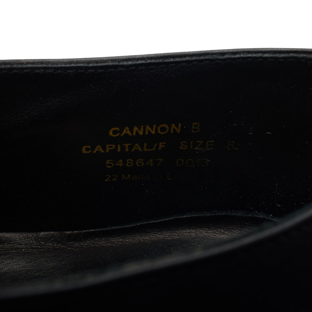1880 'Cannon' Black Leather Monk Strap UK 8 F