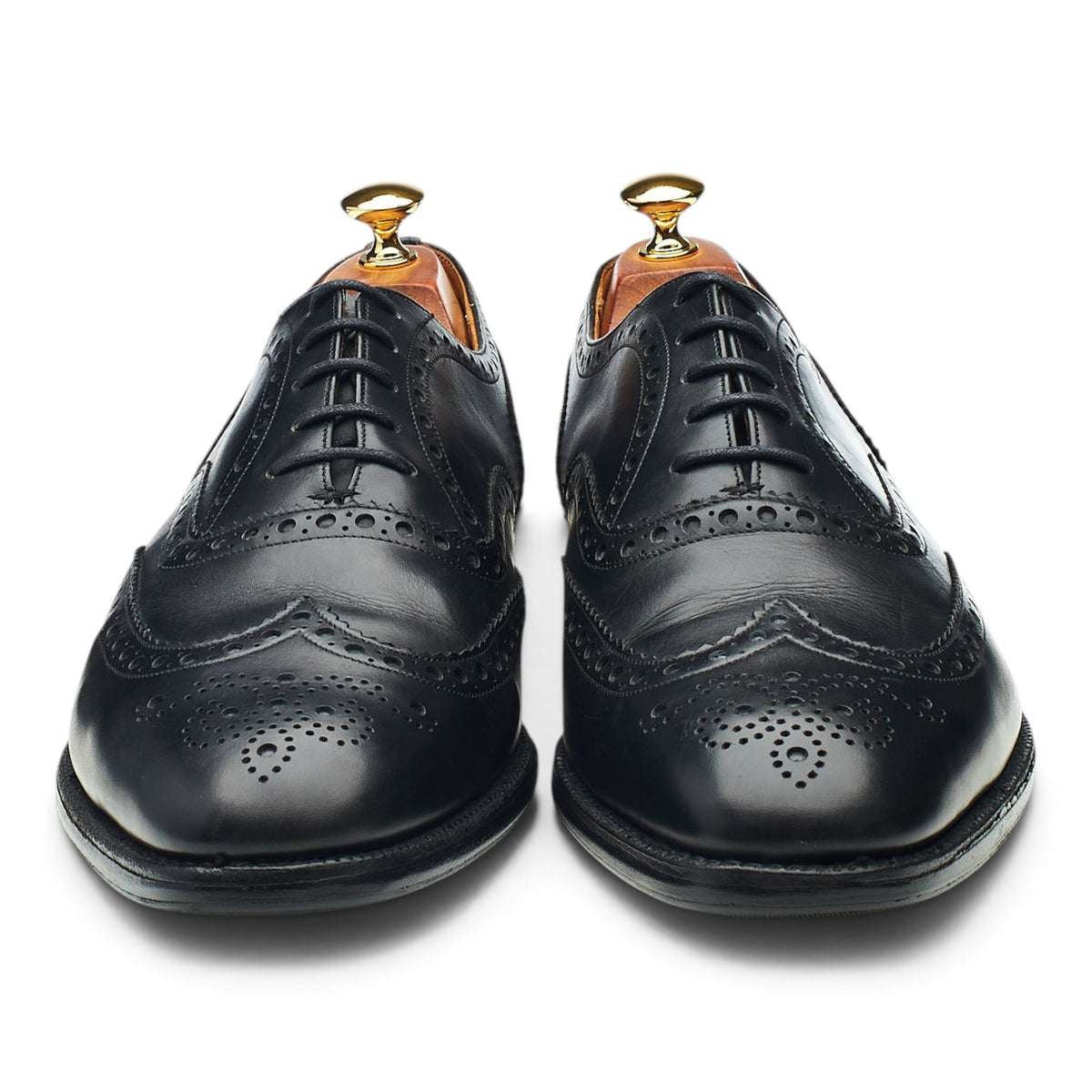 'Chetwynd' Black Leather Oxford Brogues UK 10.5 H